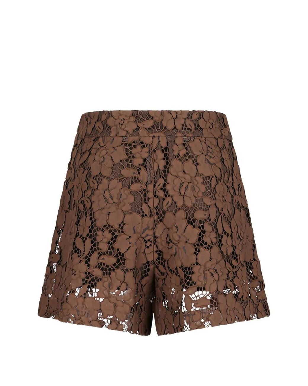 FEDERICA TOSI Brown Lace Shorts