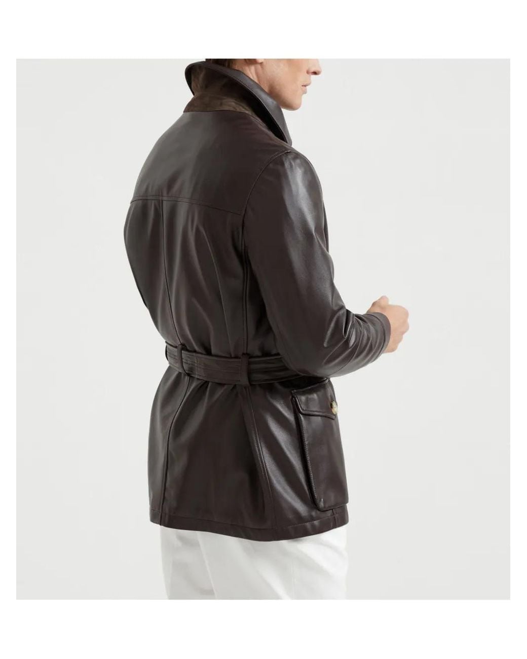 Parka di Brunello Cucinelli in Black da Uomo