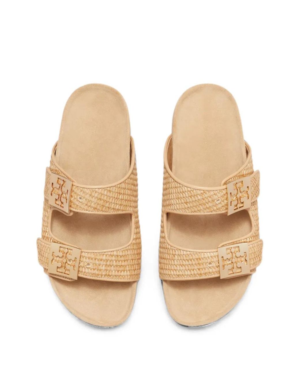Tory Burch Metallic Mellow Raffia Sandals