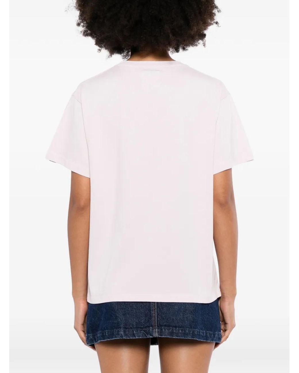 SPORT b. by agnès b. Pink Embroidered Dino T-Shirt