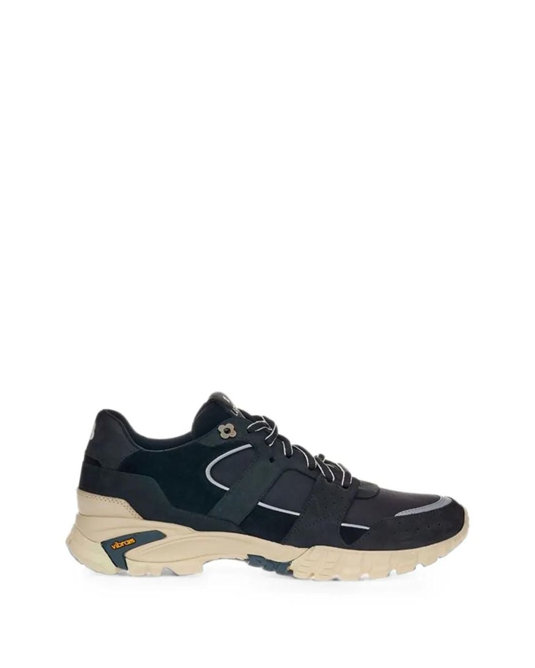 Lardini Blue Baskets En Daim À Empiècements for men