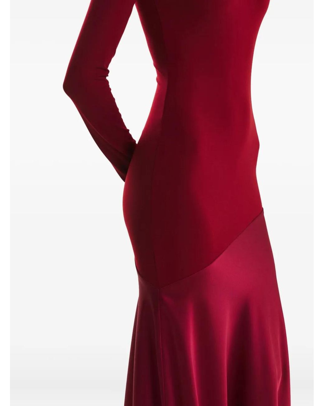 2310 STUDIO Long-Sleeve Flared Maxi Dress