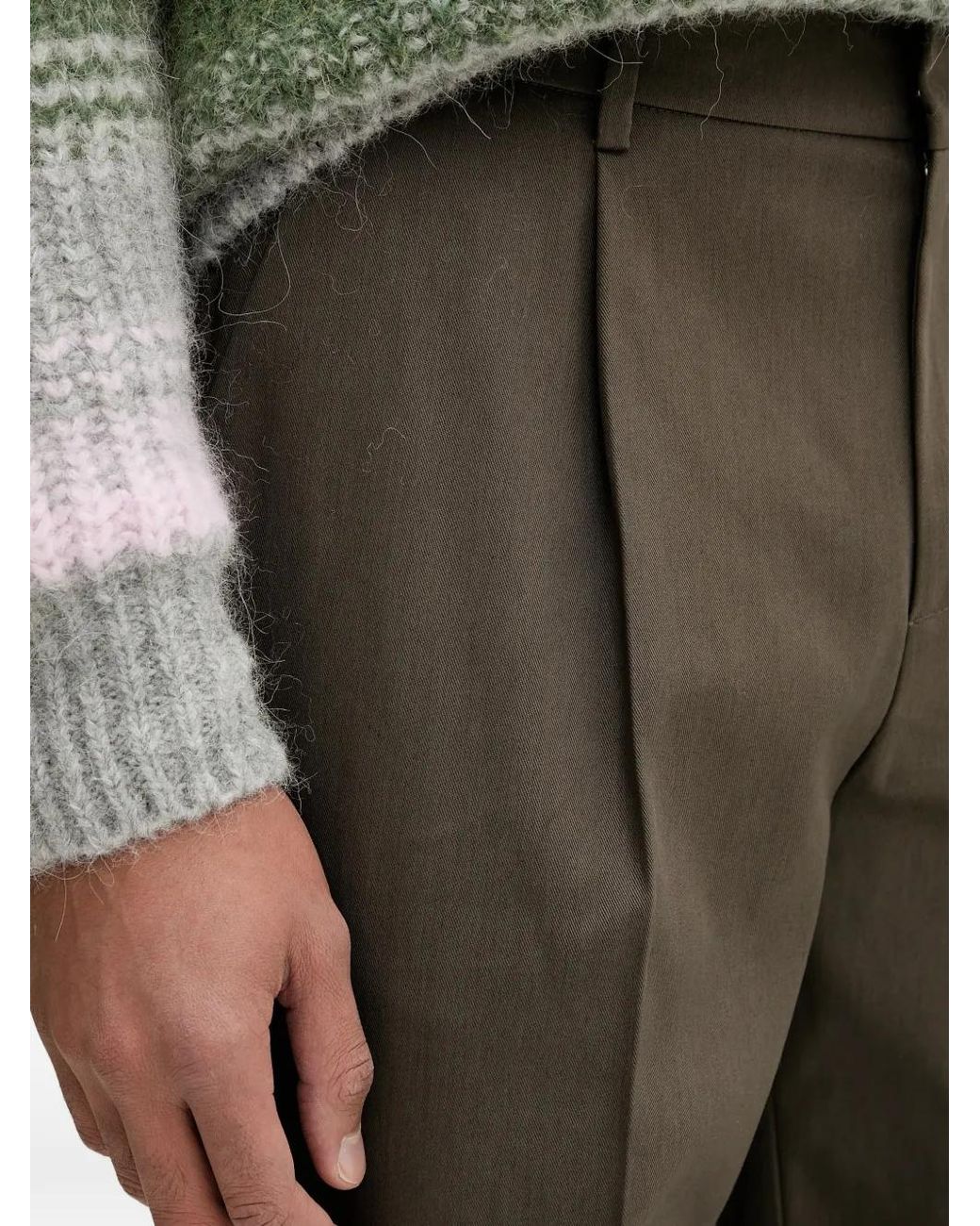 Barena Black Pantalon À Design Plissé for men