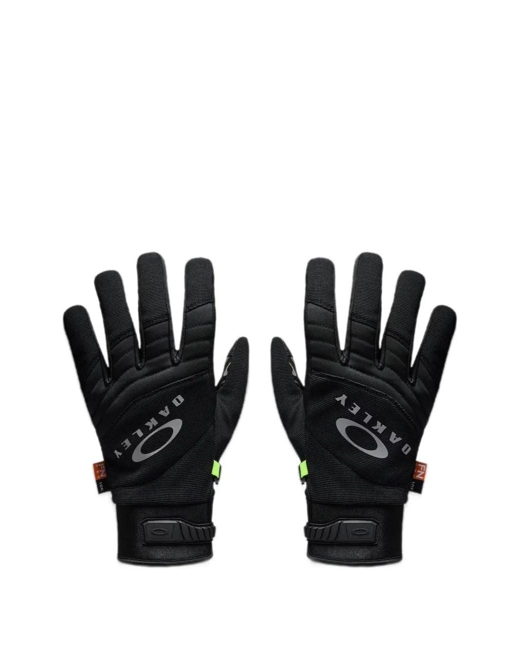 Oakley Black Clutch Logo-Print Gloves for men