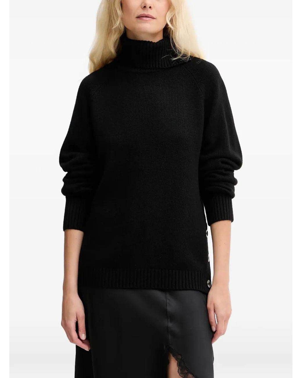 Silvian Heach Black Roll-Neck Sweater