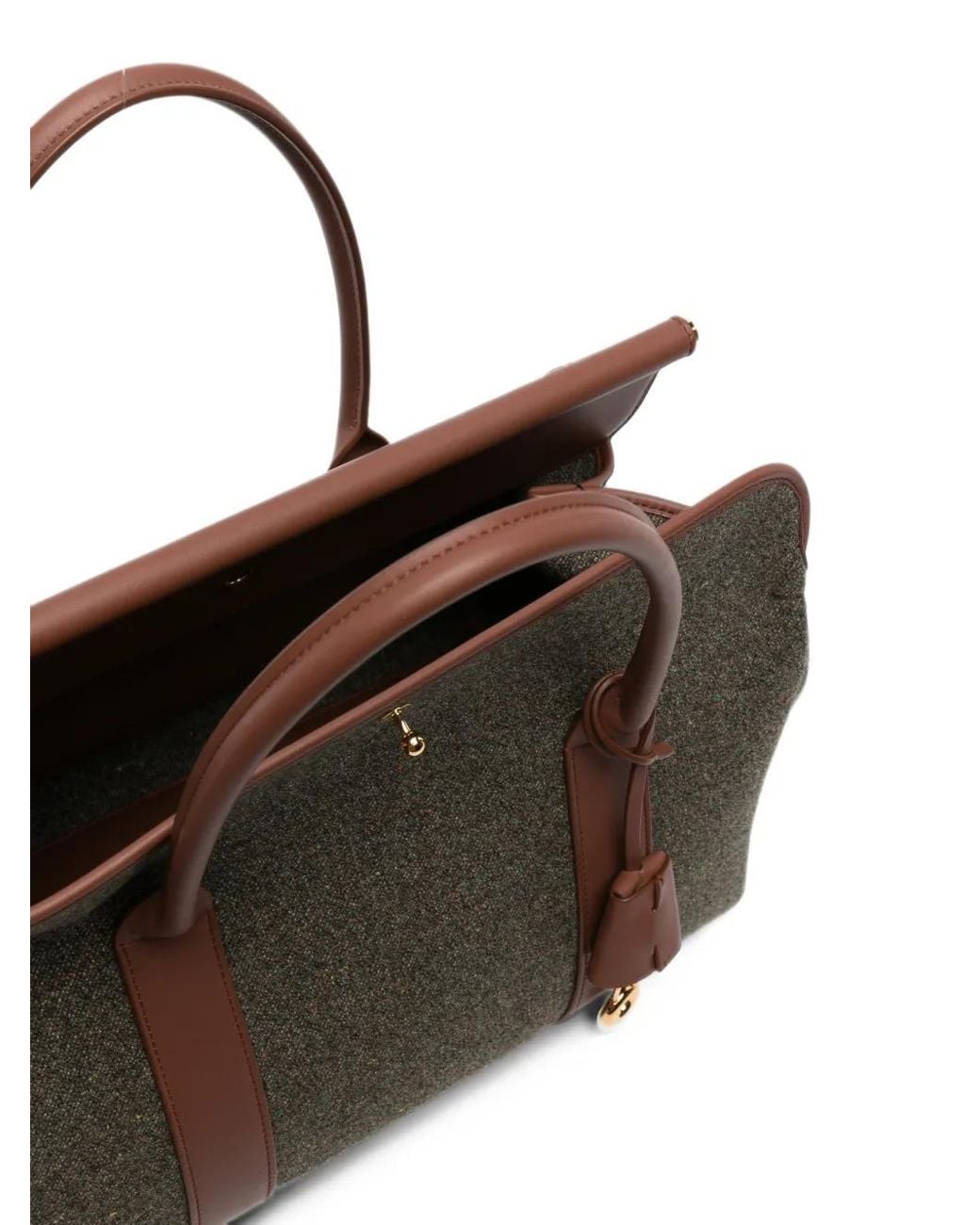 Loro Piana Brown Loom Bag L32