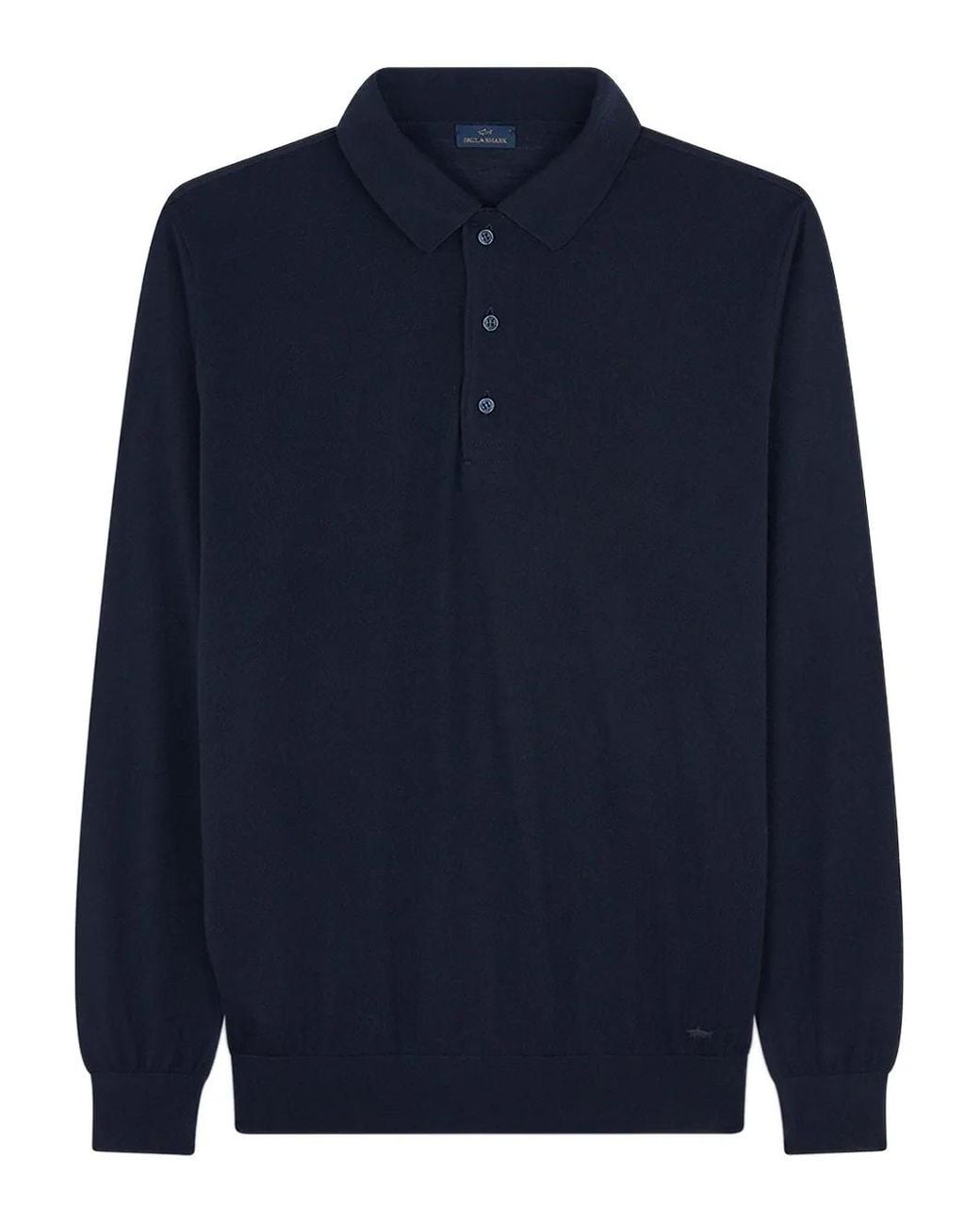 Paul & Shark Blue Shark Embroidery Polo Shirt for men