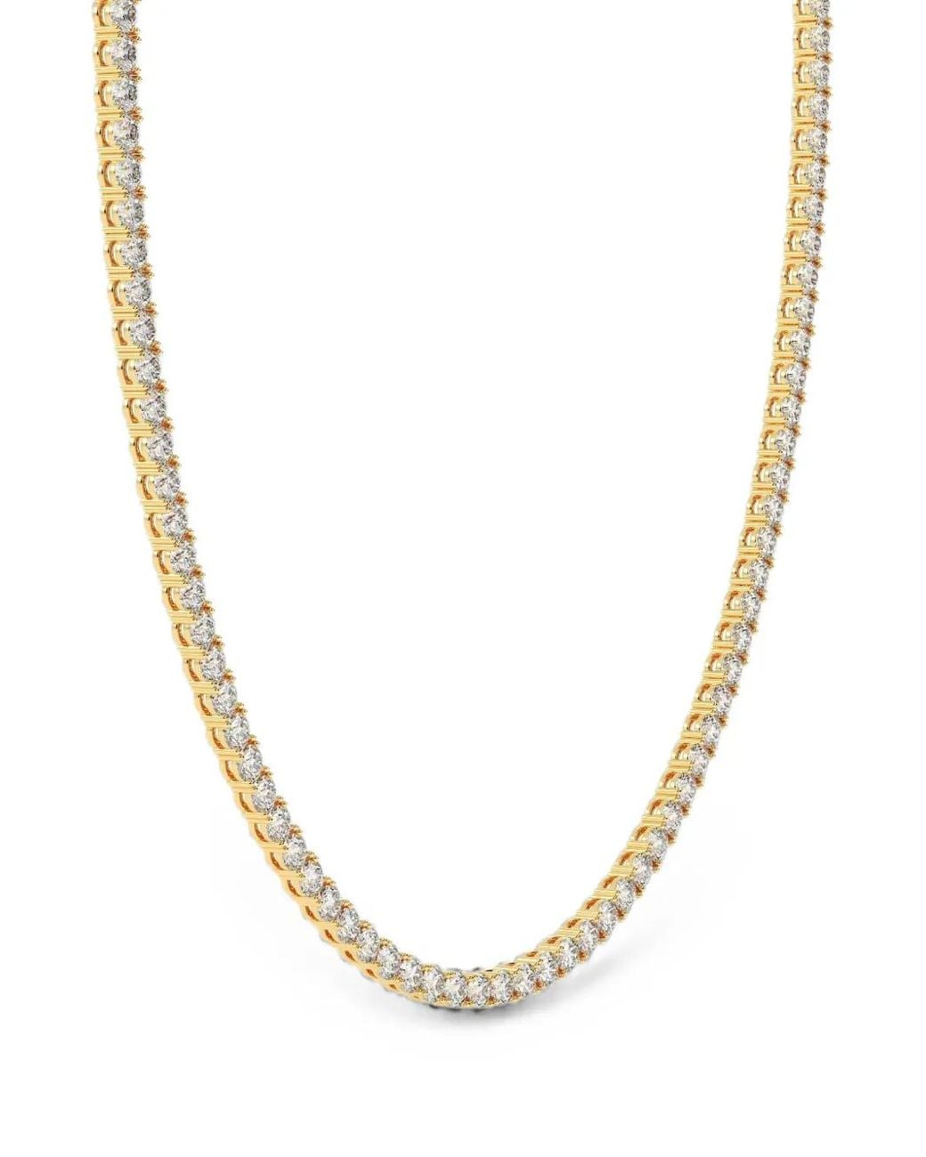 Diamond Essentials Metallic Diamond Tennis Necklace