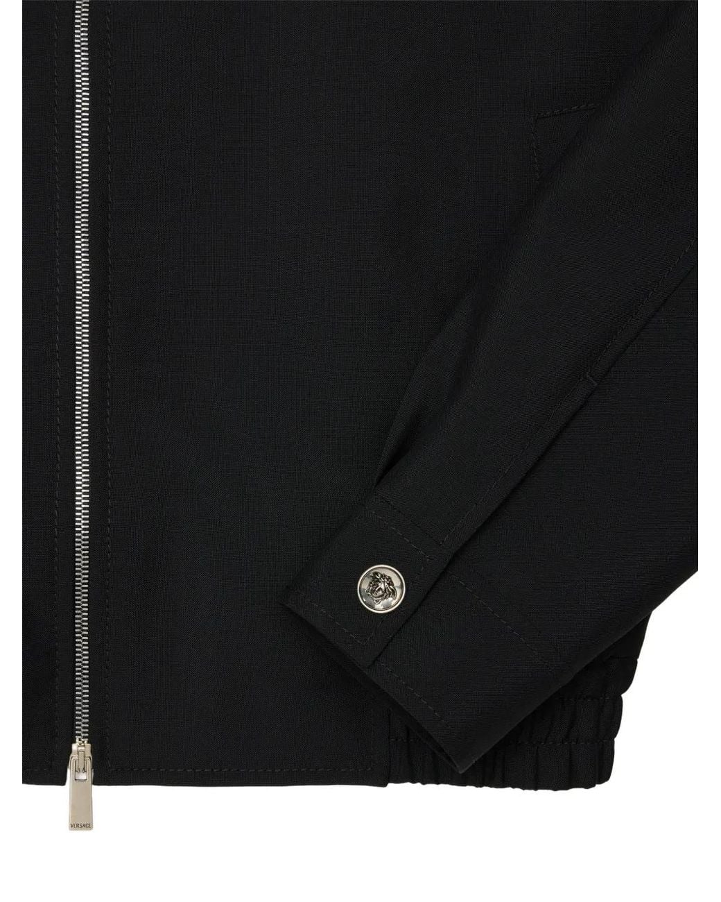 Giacca Con Paillettes di Versace in Black da Uomo