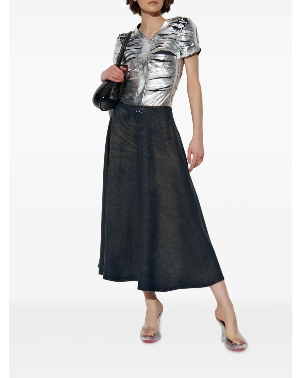 DIESEL Blue Maxi Skirt 'De-Annie-S'