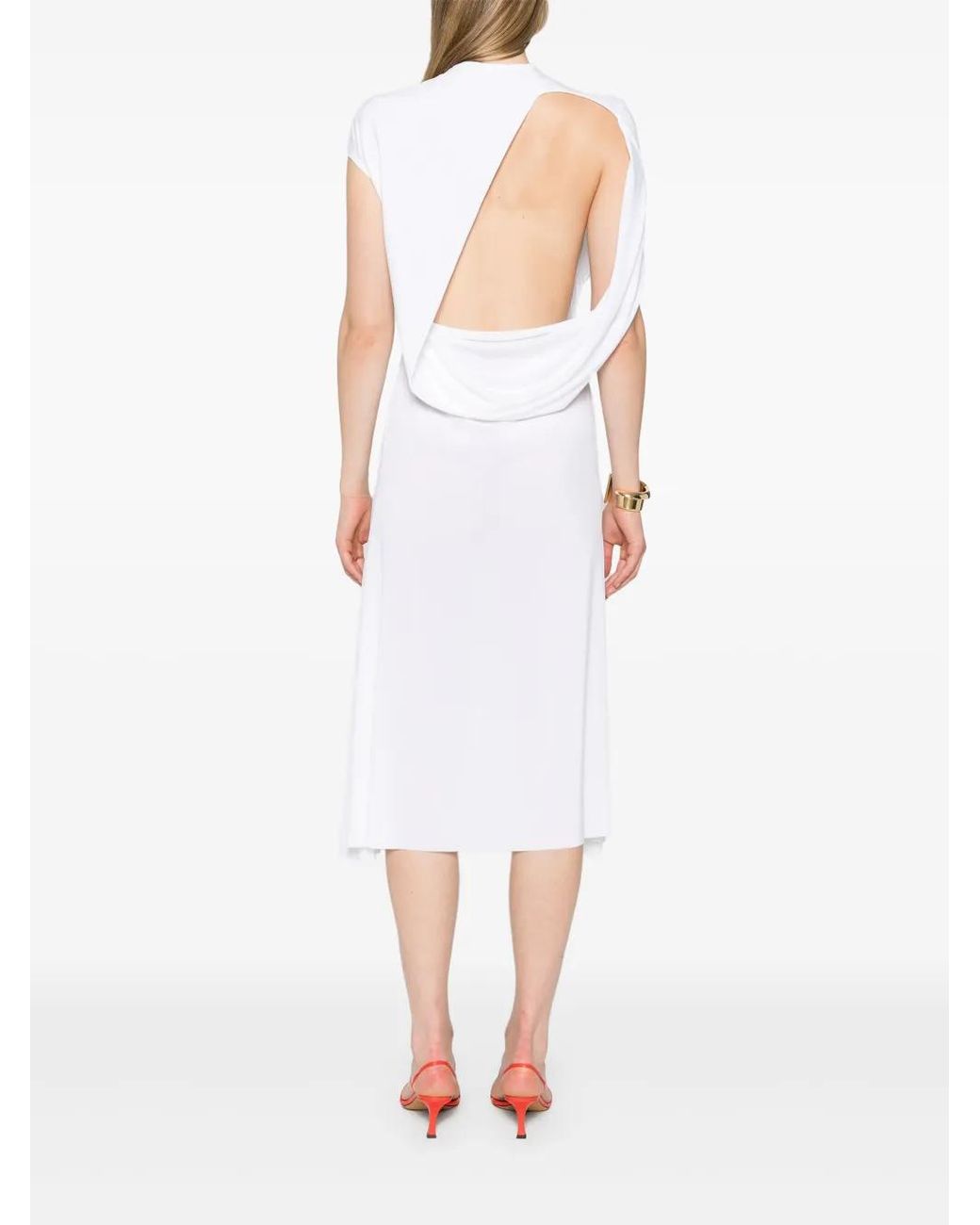 Jacquemus White La Robe Salerno Midi Dress