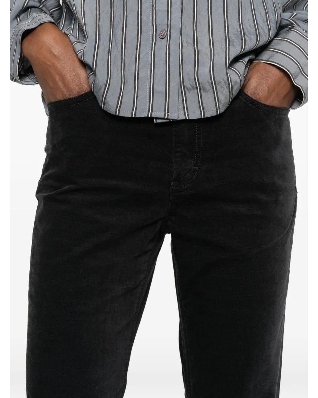 Marc O' Polo Black Slim-Leg Trousers