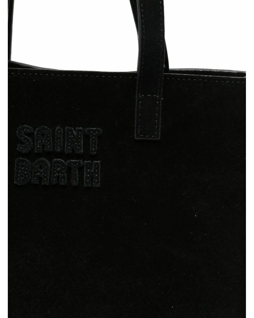 Mc2 Saint Barth Black Suede Tote Bag