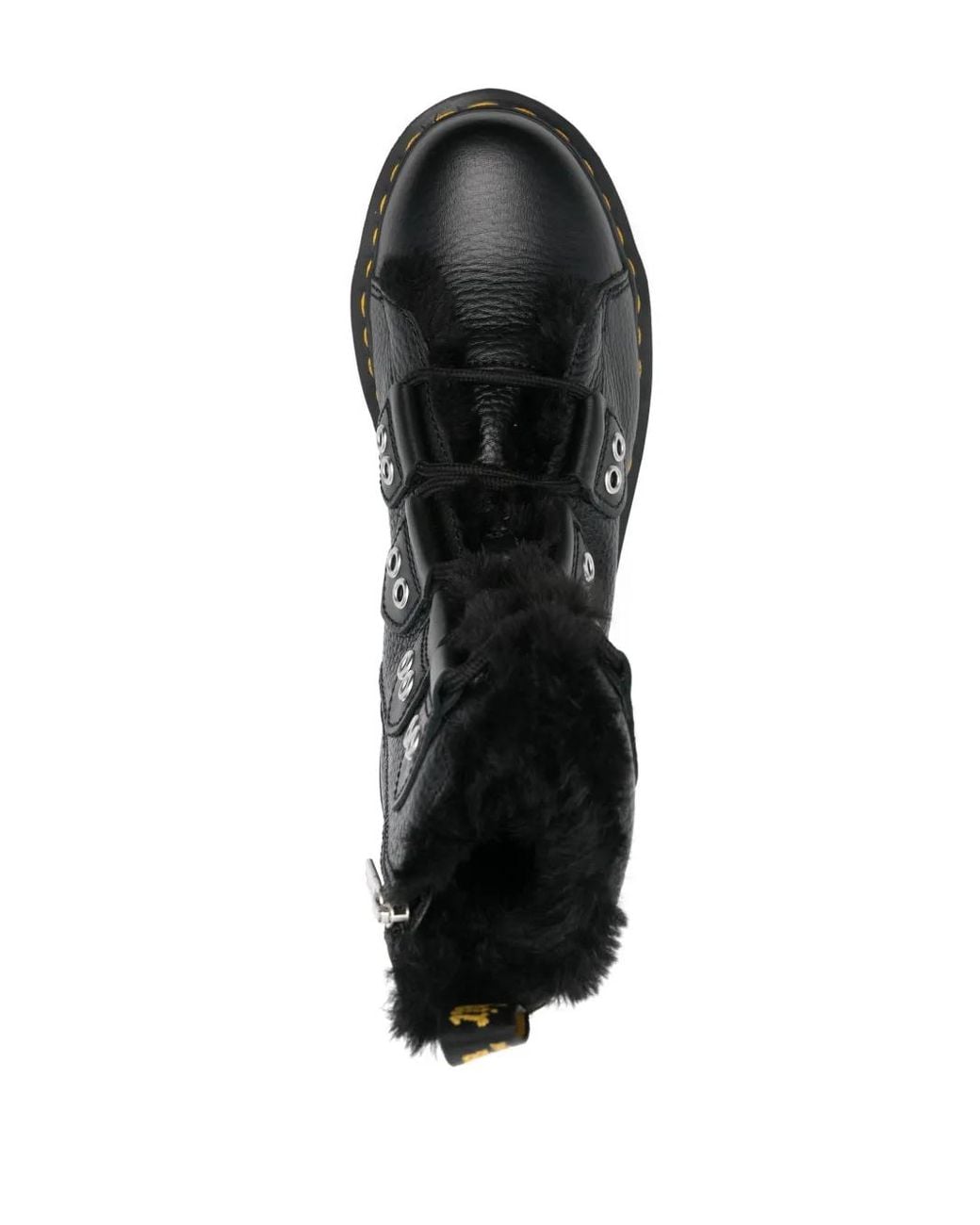 Dr. Martens Black Pebbled Leather Lace-Up Boots for men