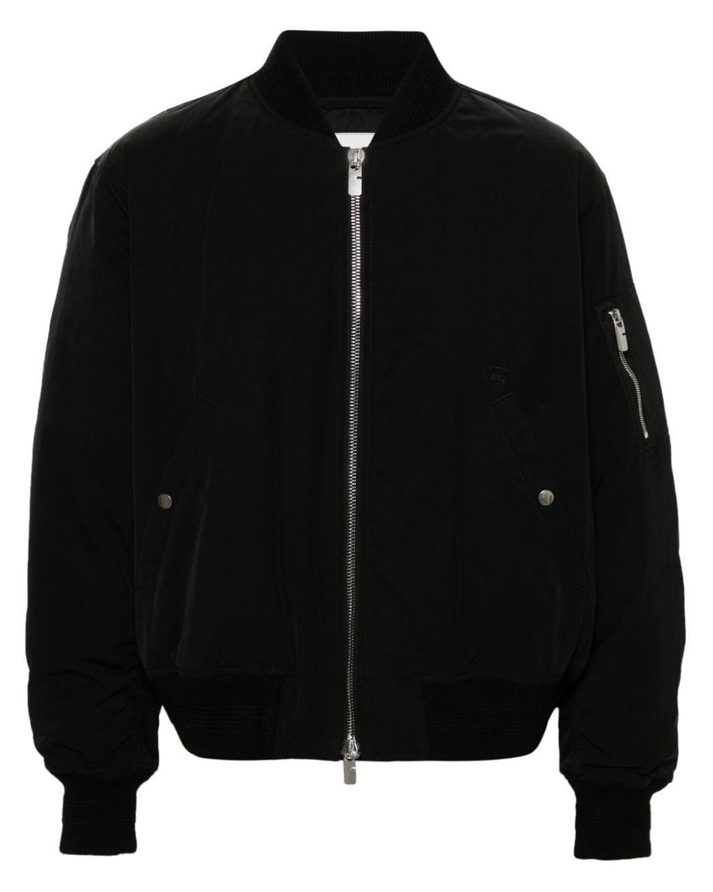 Burberry Zip Up Bomber Jacket in Black for Men Lyst UK