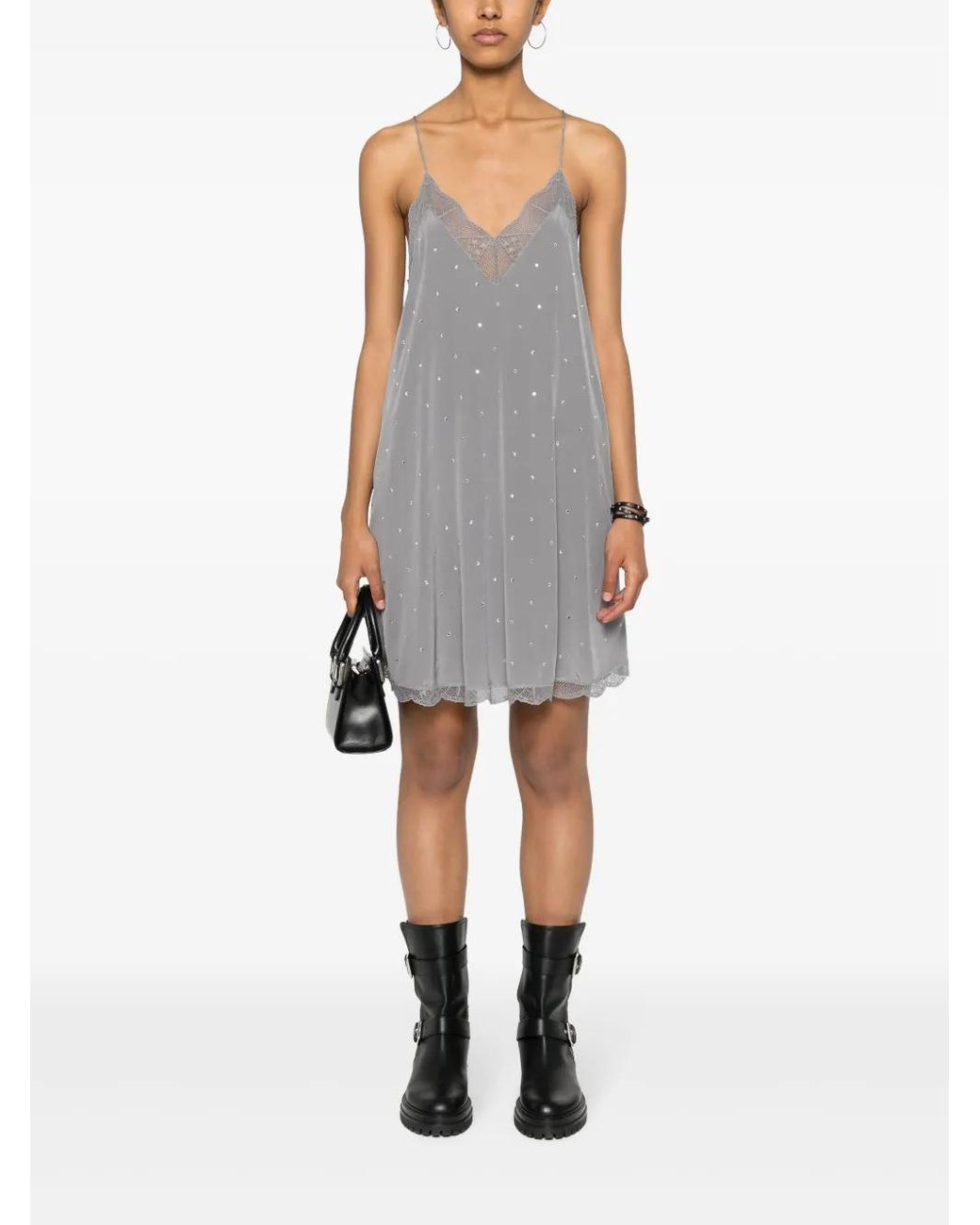 chinese dress ladies Zadig + Voltaire Women's Hailey Silk Dress  Saint Bernard