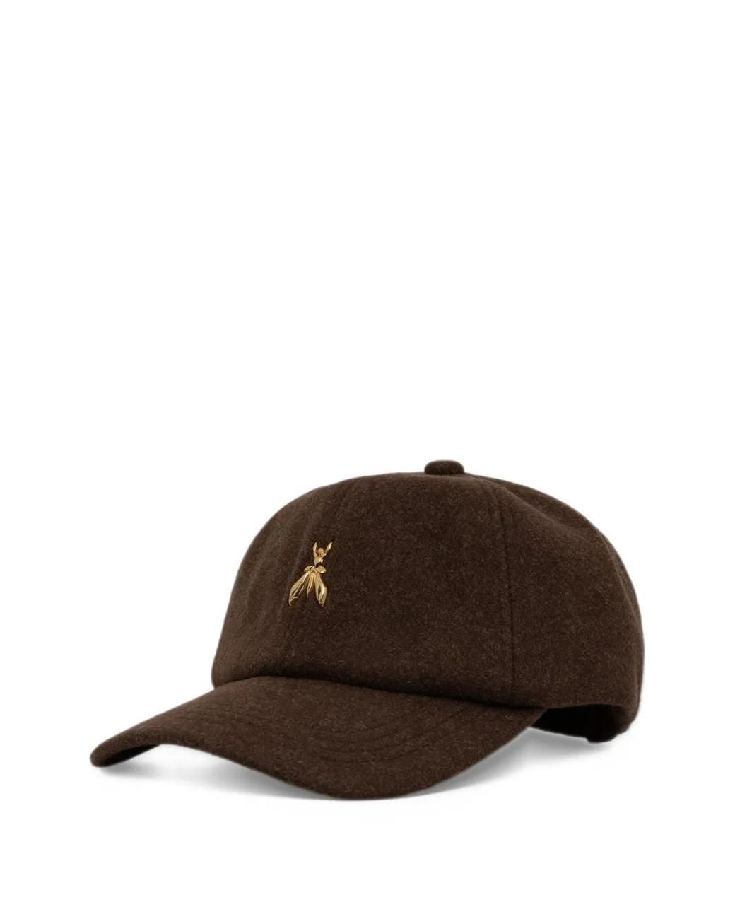 Patrizia Pepe Brown Logo-Plaque Baseball Cap