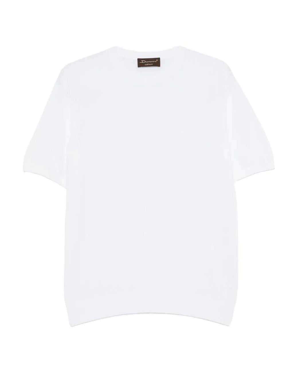 Doriani White Short-Sleeved T-Shirt for men
