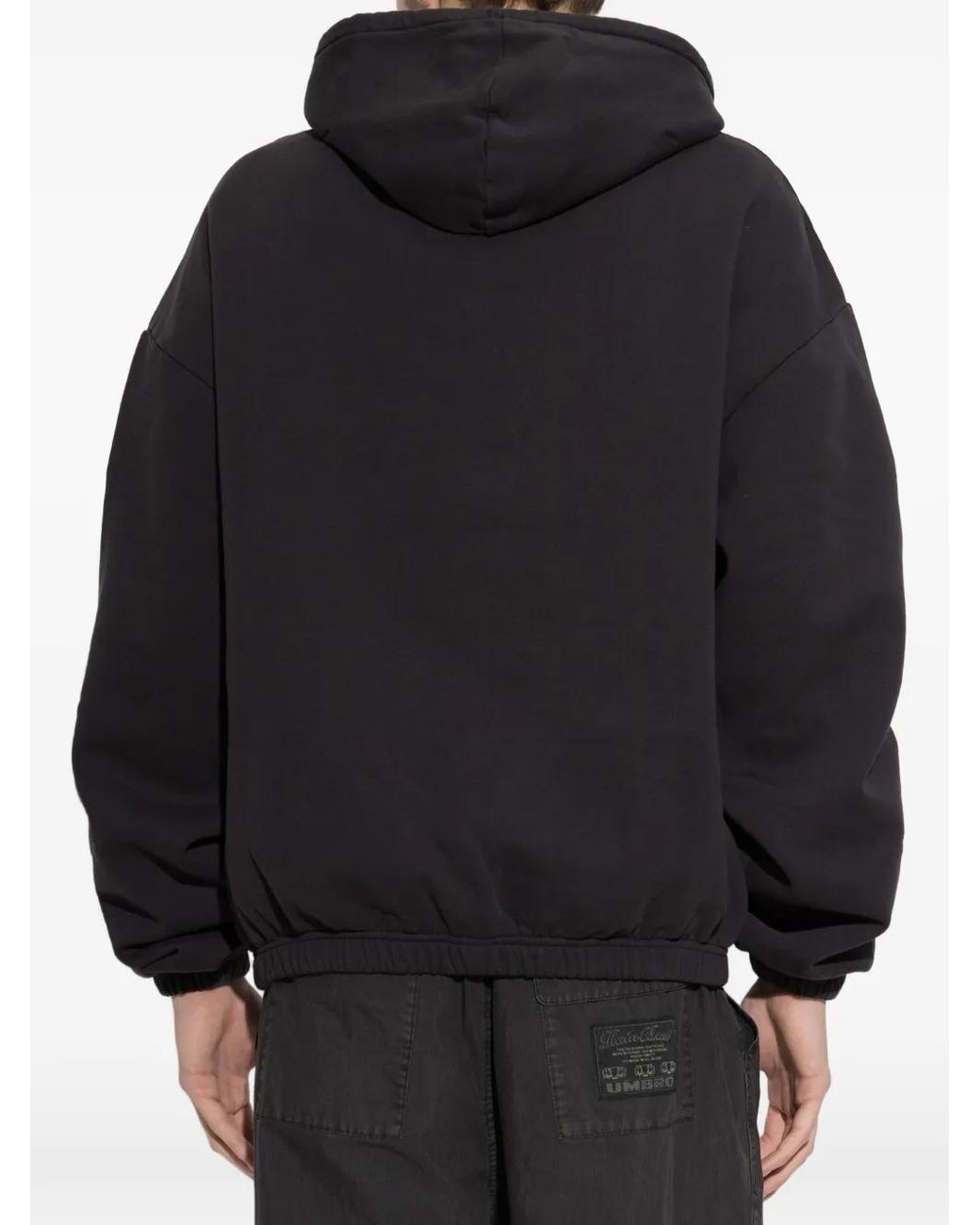 Umbro Black Logo-Print Drawstring Hoodie for men