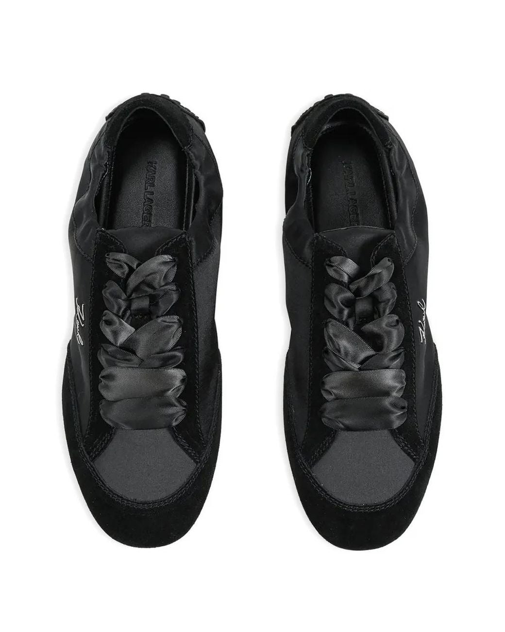 Karl Lagerfeld Black Low Top Sneakers
