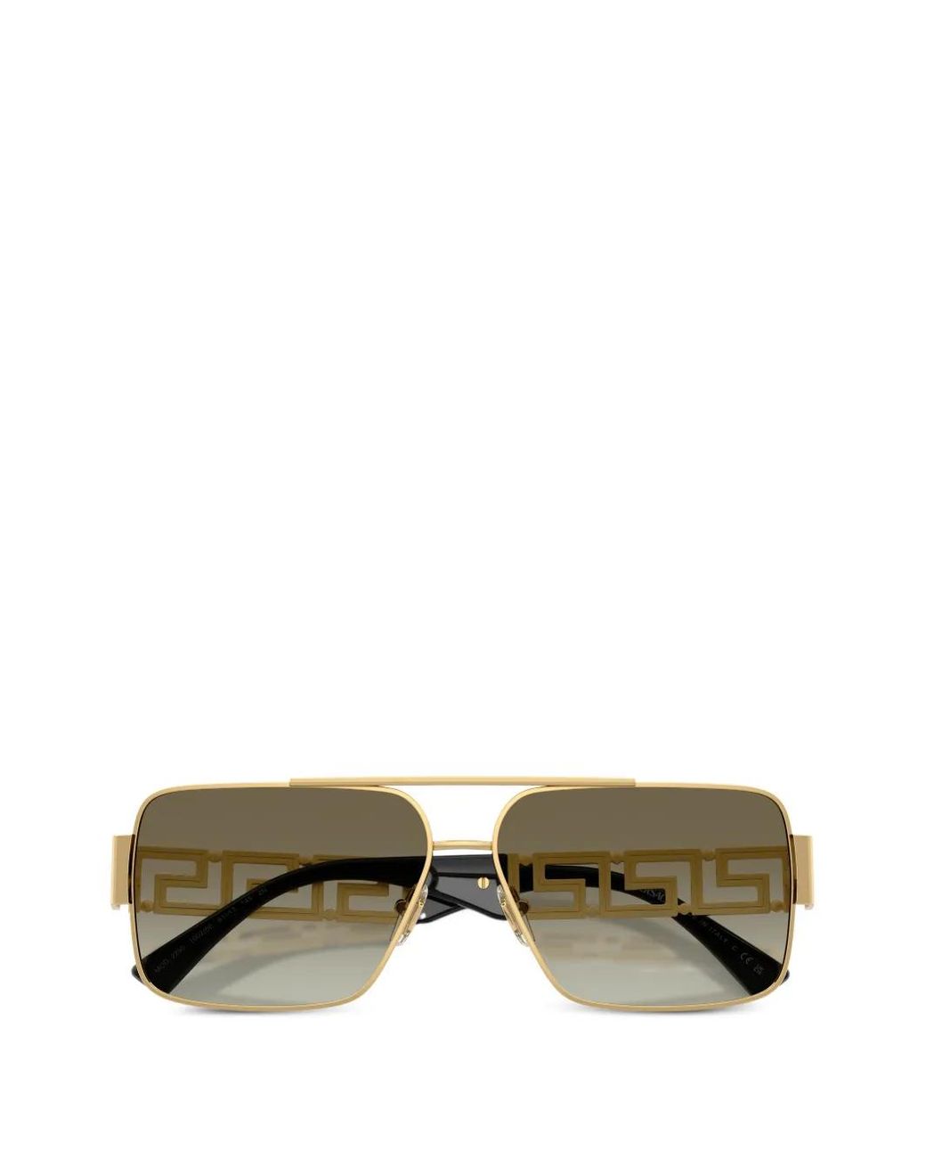 Versace Metallic Greca Navigator Sunglasses for men