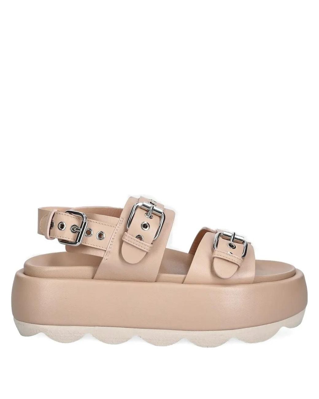 Agl Attilio Giusti Leombruni Pink Gwendoline Buckled Platform Sandals