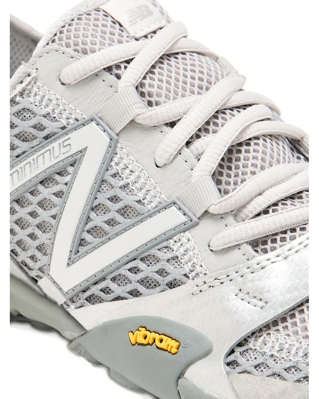 New Balance White Mt10 Metallic-Panel Mesh Sneakers