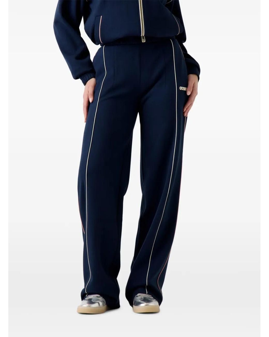 Guess Blue Pantalon À Coupe Ample