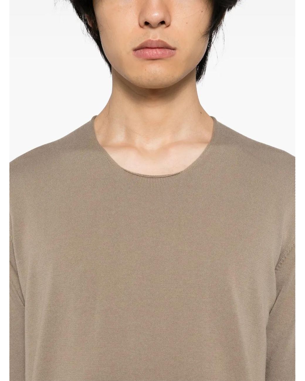 Label Under Construction Natural Cotton T-Shirt for men