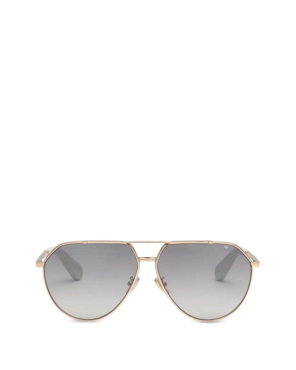 Philipp Plein Gray Pilot Sunglasses for men
