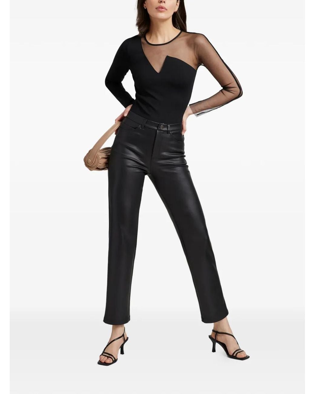 MARCELLA Black Nolita Asymmetric Top