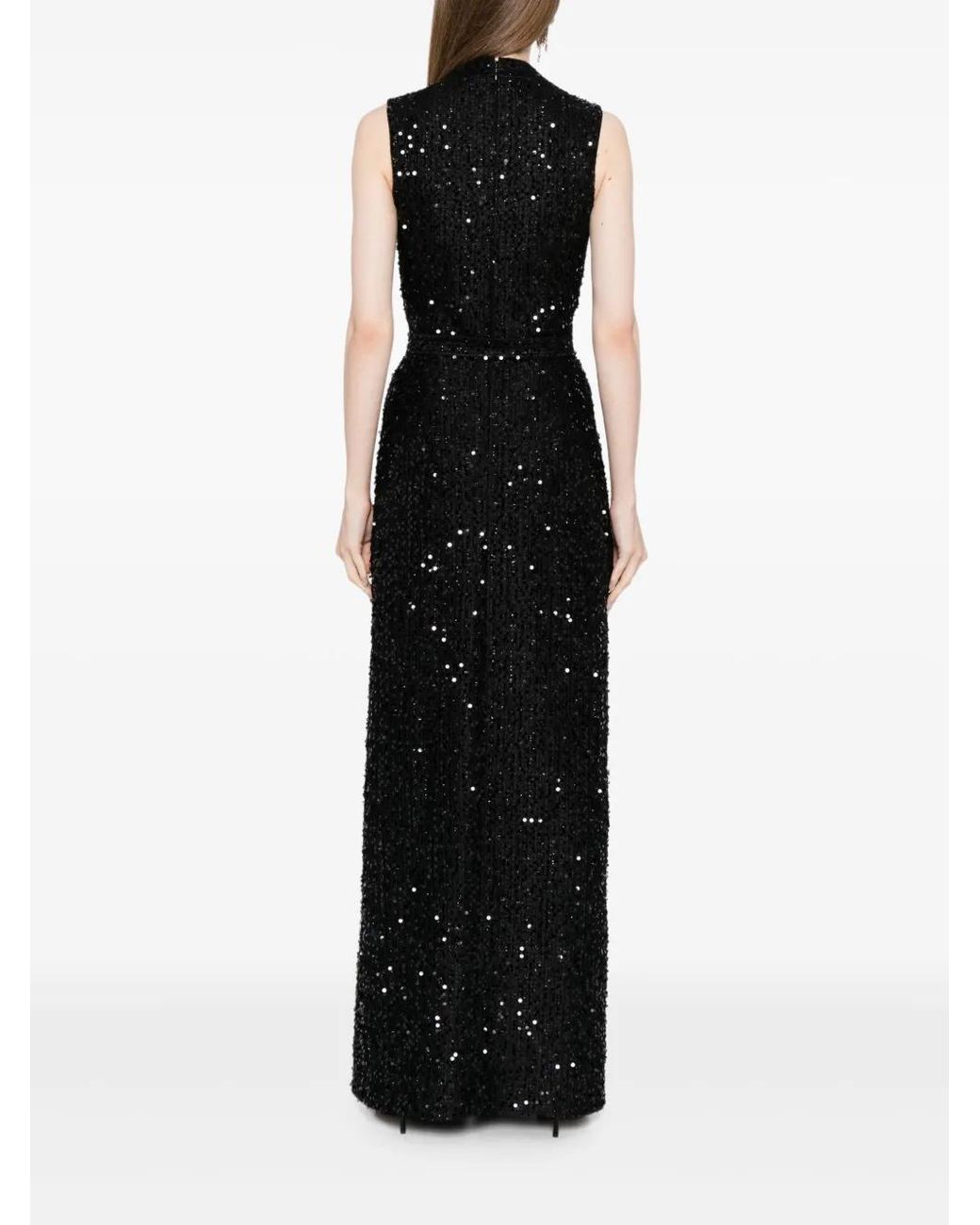 Sachin & Babi Black Sylvain Sequinned Maxi Dress