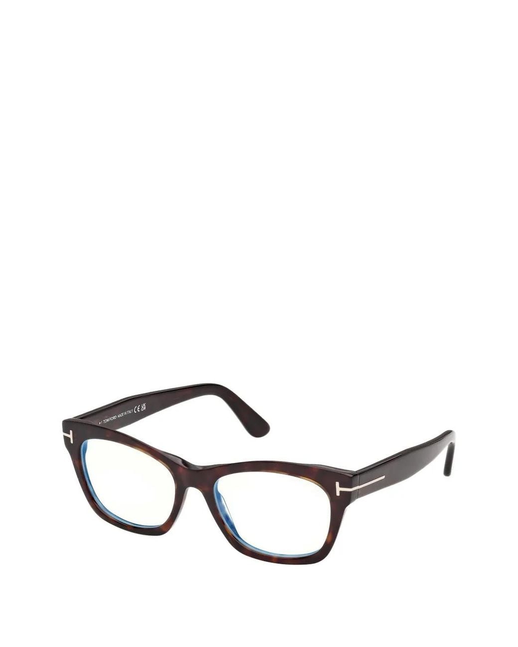 Tom Ford Brown Tortoiseshell-Effect Cat-Eye Glasses
