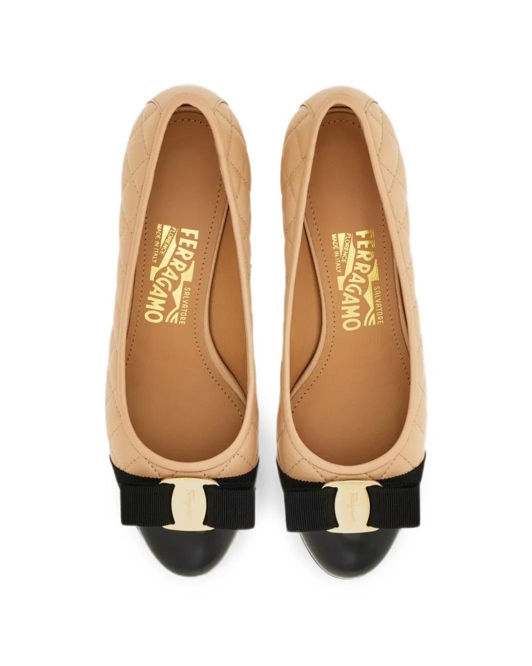Ferragamo Pink Vara Leather Pumps