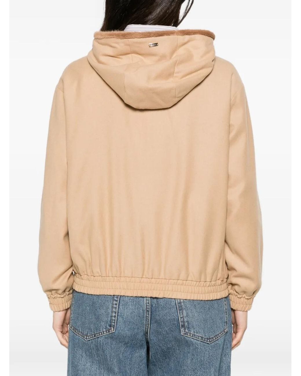 Herno Natural Hooded Zip Jacket
