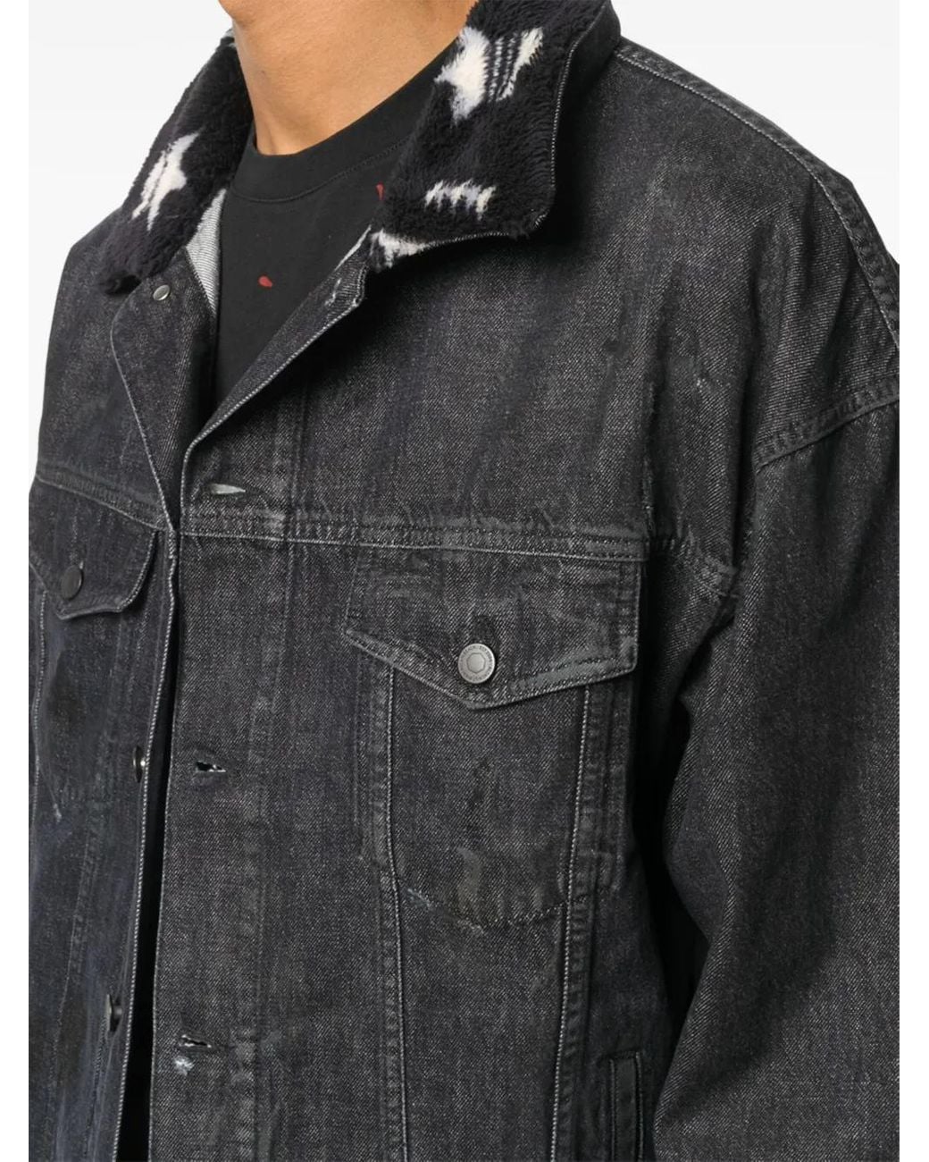 Alchemist Klassische Jeansjacke in Black für Herren