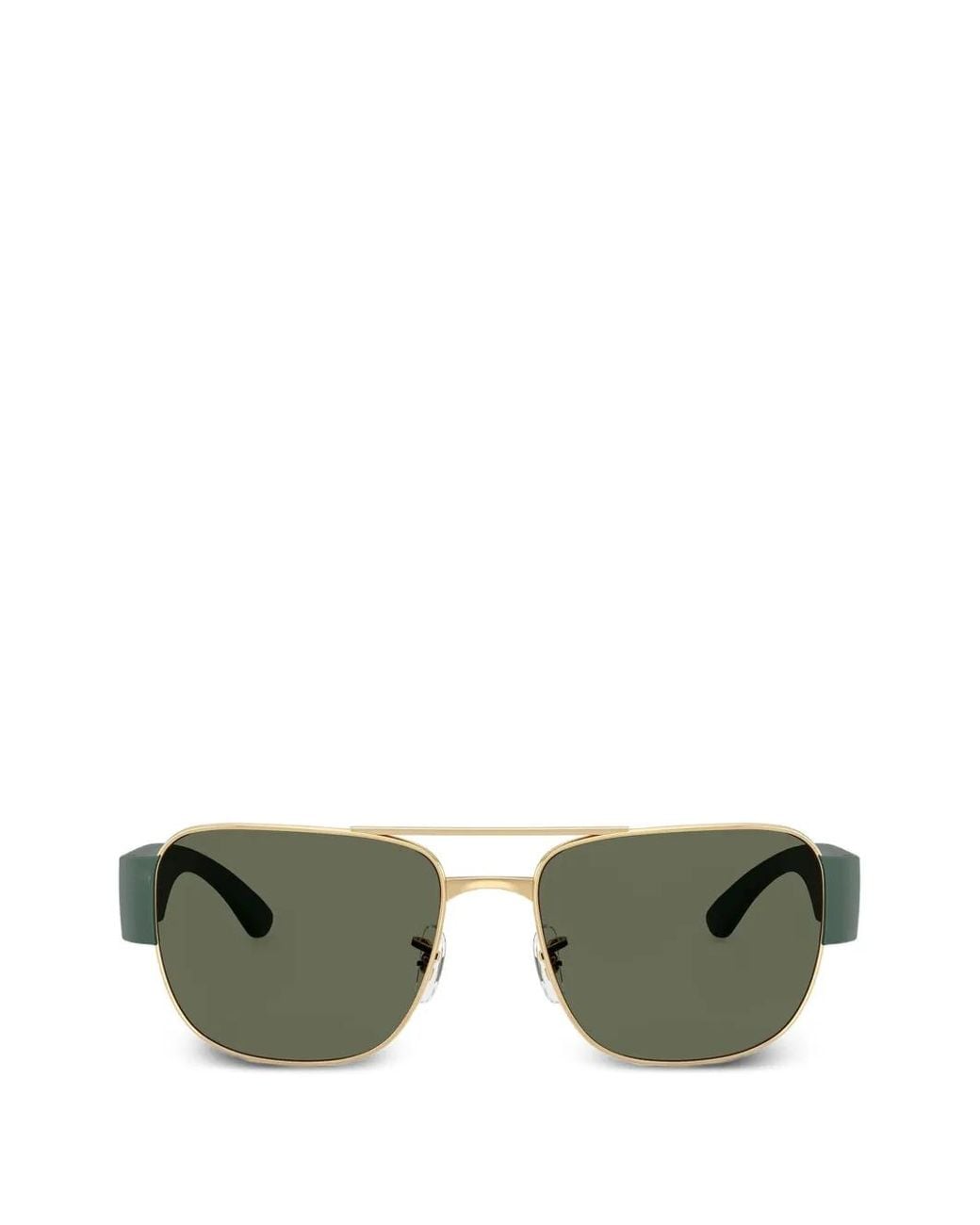 Ray-Ban Green Rectangle-Frame Sunglasses