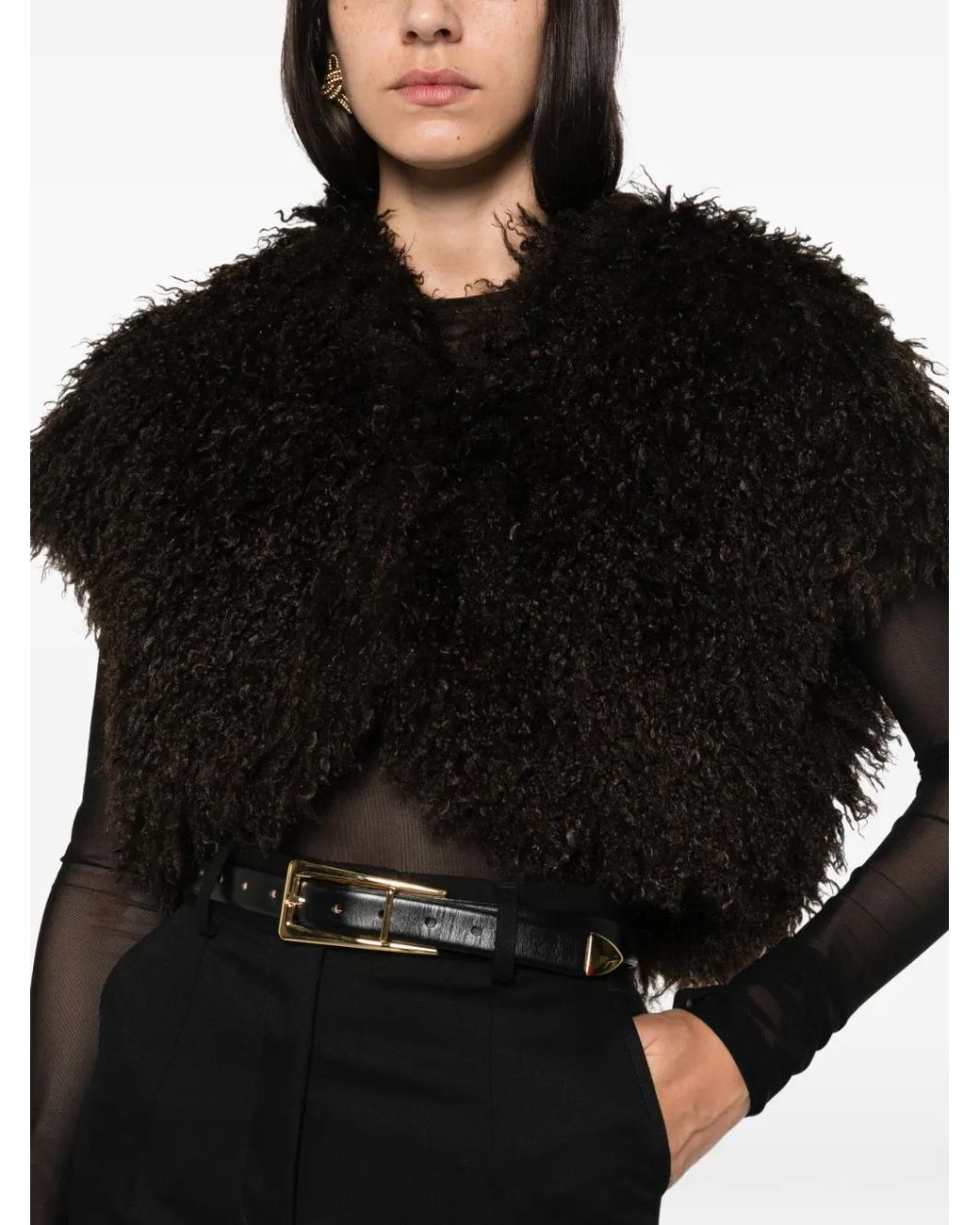 Betta Corradi Black Cropped Gilet