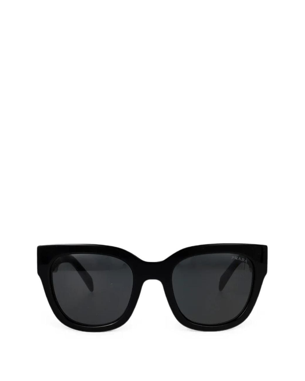 Prada Black Lunettes De Soleil À Plaque Logo