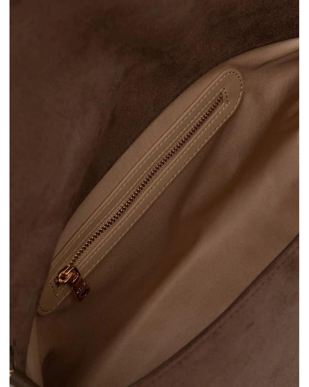 Love Moschino Brown Logo-Plaque Faux-Suede Tote Bag