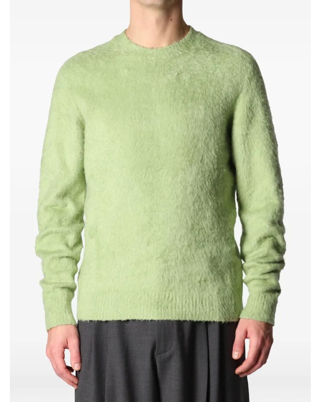 Roberto Collina Green Crew-Neck Sweater for men