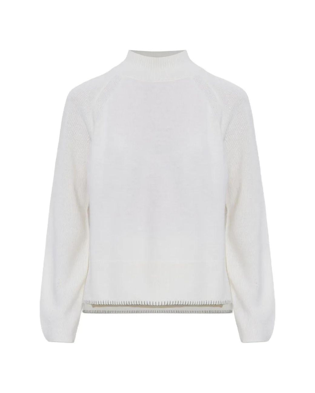 Bogner White Lena Wool Sweater