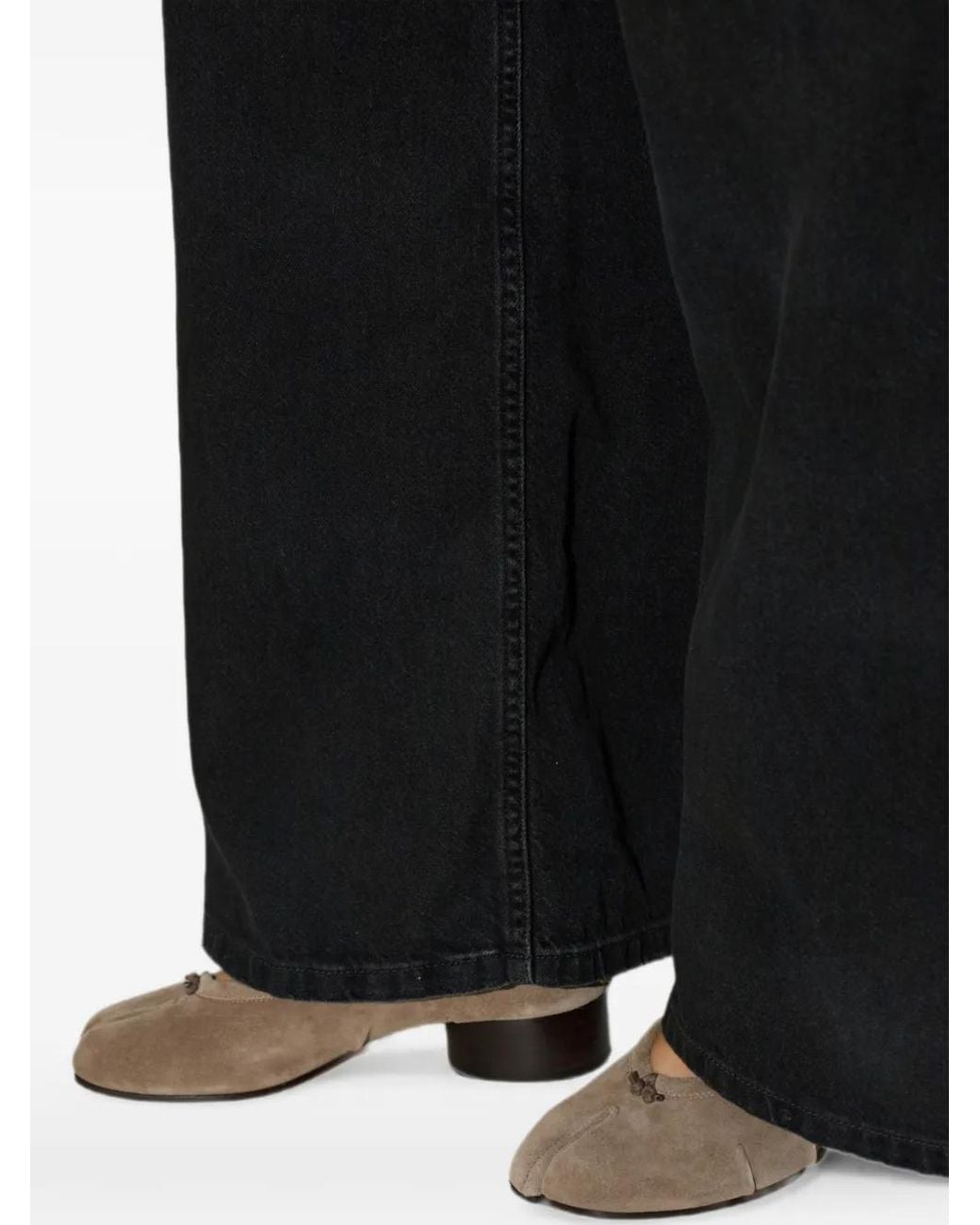 Maison Margiela Brown Tabi Suede Pumps
