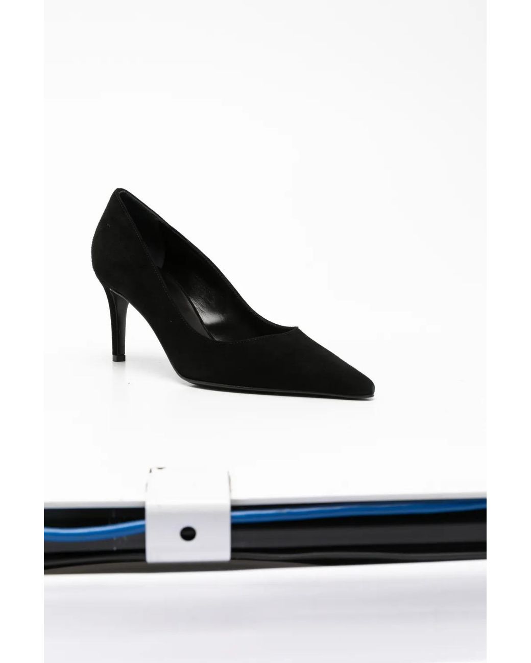 Baldinini Black Suede Pointed-Toe Pumps
