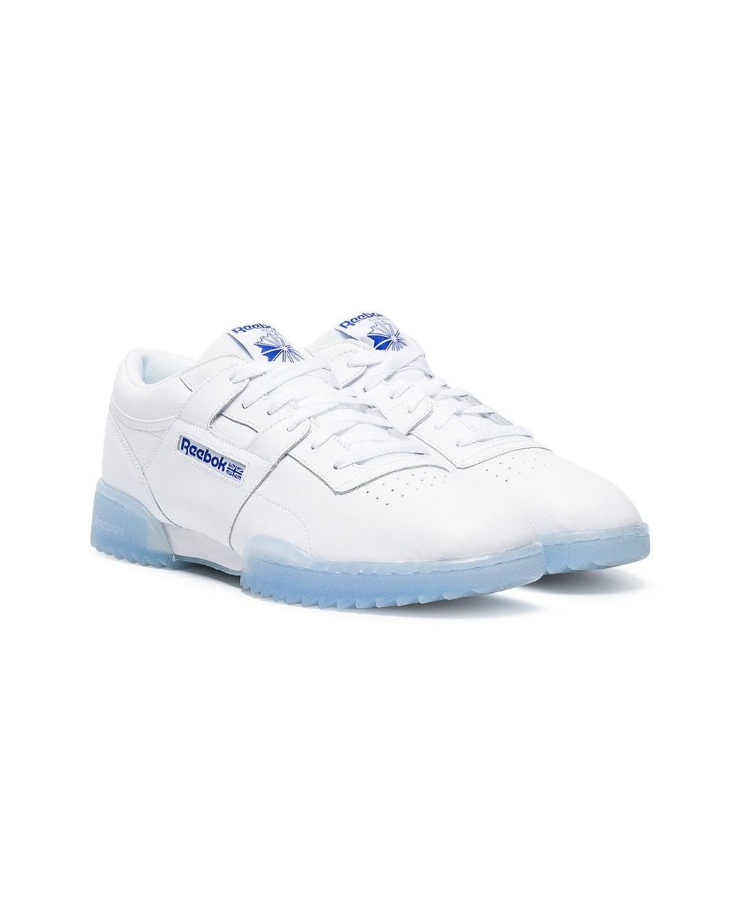 Reebok White Workout Clean Ripple Ice Sneakers for Men | Lyst