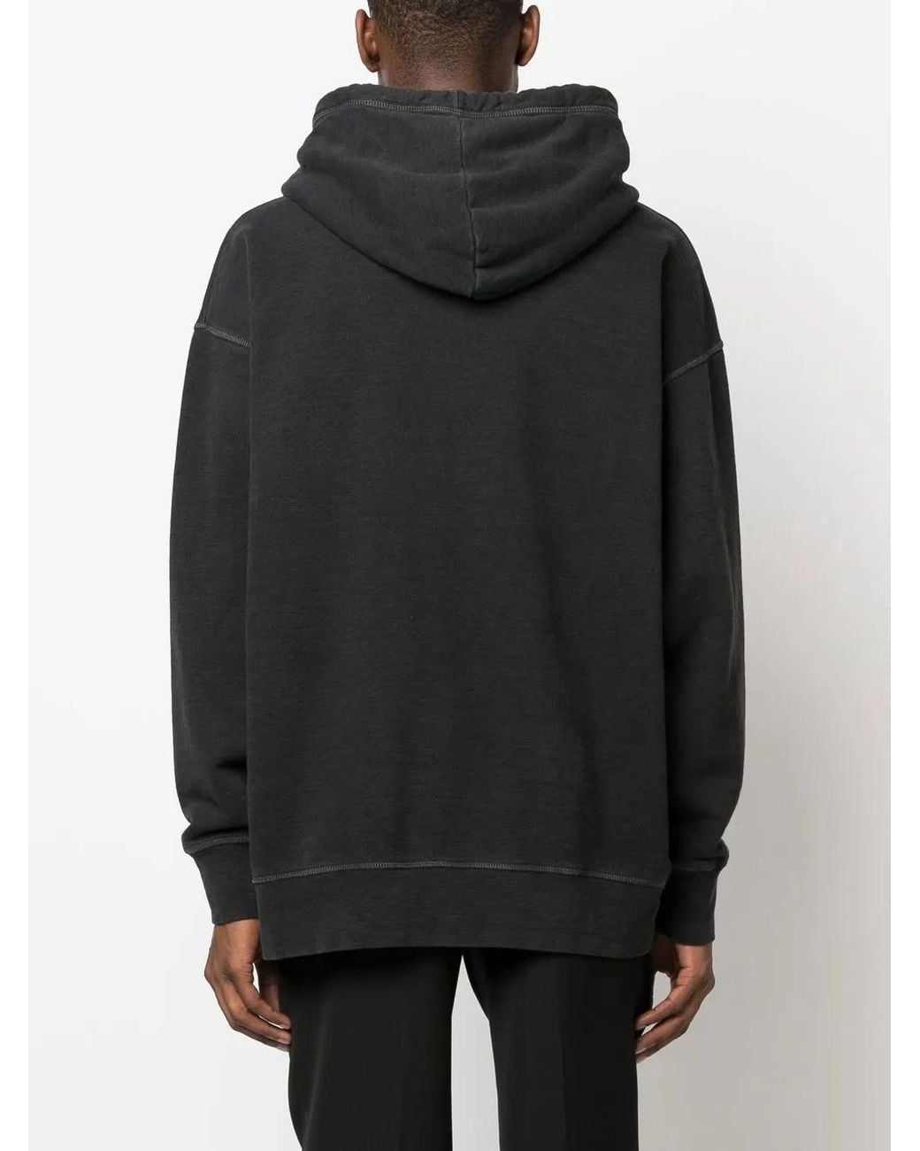 DSquared² Black Logo-Print Crew-Neck Sweatshirt for men