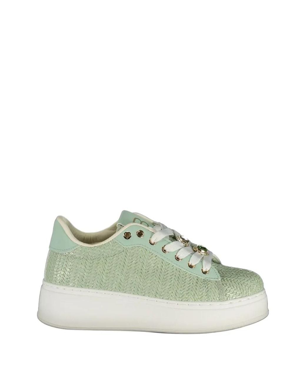 Laura Biagiotti Green Baskets Plateforme À Effet Tissé