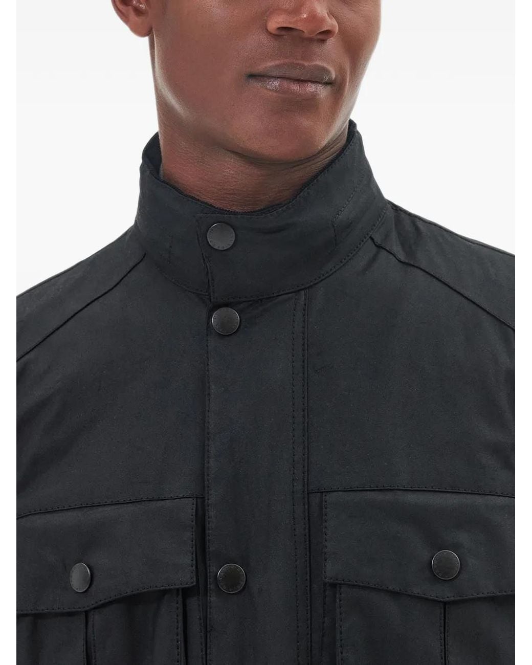 Barbour Black Corbridge Waxed Jacket for men