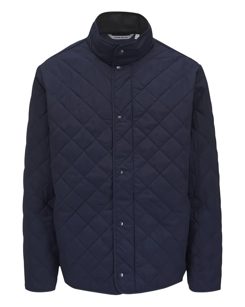 Peter Millar Blue Diamond-Quilted Jacket for men