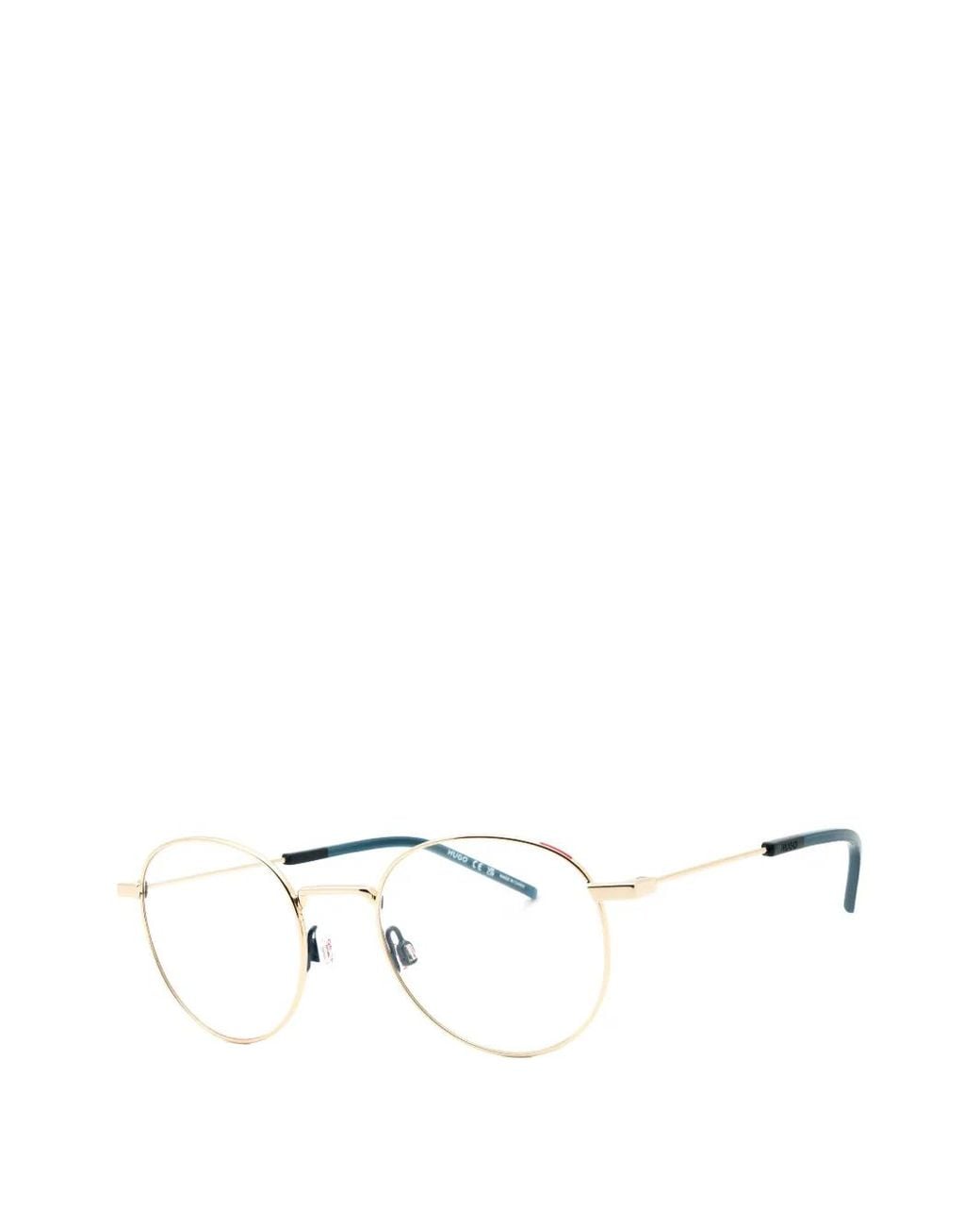 HUGO Natural Round-Frame Glasses for men